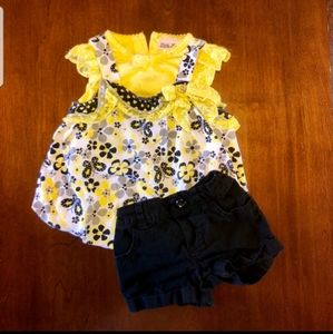 Baby Girl Top & Shorts Outfit